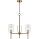 Chastine 3 Light 20 inch Modern Gold Chandelier Ceiling Light